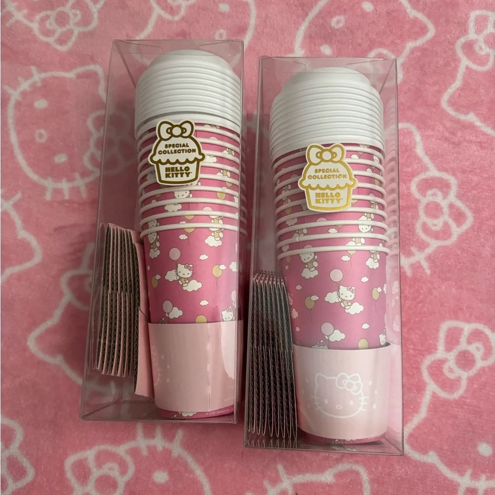 Sanrio Hello Kitty Pink Disposable Cups set of 20